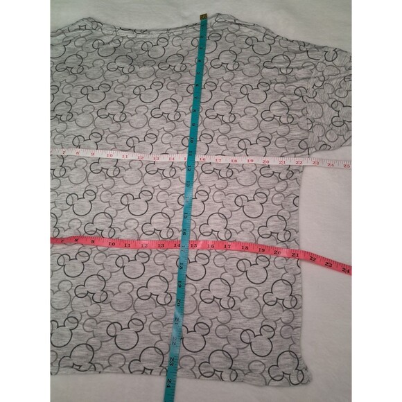 Disney Costco Mickey Mouse Womens Cozy Pajamas Shorts Set Pockets EUC Size M - Picture 6 of 12